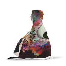 Sacred Geometry Yin and Yang Flower Mandala Hoodie Blanket