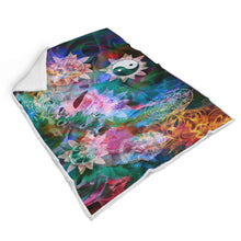 Nirvana with Sacred Geometry Mandalas Sherpa Blanket