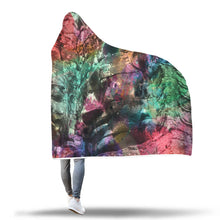Colorful Angkor Bayon Hoodie Blanket