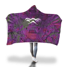Balinese Purple Hoodie Blanket