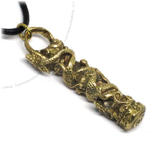 Naga Snake Talisman Buddhist & Hindu Protection Amulet, Brass