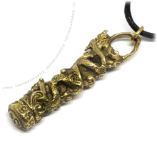 Naga Snake Talisman Buddhist & Hindu Protection Amulet, Brass