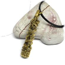 Naga Snake Talisman Buddhist & Hindu Protection Amulet, Brass
