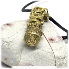 Naga Snake Talisman Buddhist & Hindu Protection Amulet, Brass