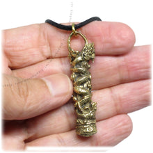 Naga Snake Talisman Buddhist & Hindu Protection Amulet, Brass