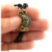 Thai Buddhist Palad Khik Fish Bird Dragon Talisman, An Erotic Sex Charm Amulet