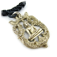 Buddha in Bhumisparsha Earth Witness Mudra Pose Buddhist Amulet