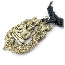 Buddha in Bhumisparsha Earth Witness Mudra Pose Buddhist Amulet