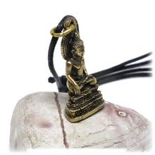 Buddha in the Bhumisparsha Mudra Touching Earth Unalome Meditation Amulet