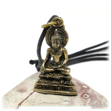 Buddha in the Bhumisparsha Mudra Touching Earth Unalome Meditation Amulet