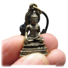 Buddha in the Bhumisparsha Mudra Touching Earth Unalome Meditation Amulet