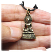 Buddha in the Bhumisparsha Mudra Touching Earth Unalome Meditation Amulet