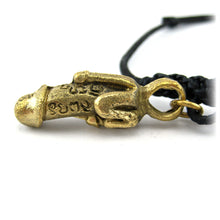 Thai Buddhist Palad Khik Talisman of  Many Spiral Phallus Unalome Amulet