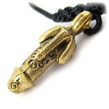 Thai Buddhist Palad Khik Talisman of  Many Spiral Phallus Unalome Amulet