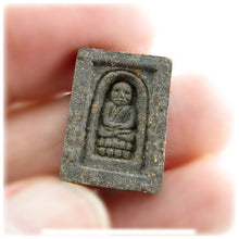 Thai Buddhist Luang Phor Thuad Good Luck Talisman & Protection Amulet, Clay & Gold Dust