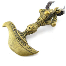 Tibetan Buddhist Kartika Blade And Vajra Dorje Brass Pendant