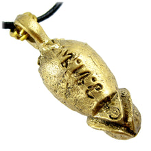Thai Buddhist Palad Khik Brass Talisman, A Lucky Mojo Erotic Phallus Amulet