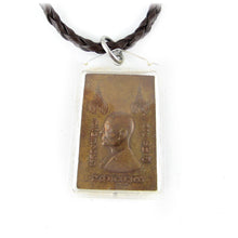 Thai Buddhist Unalome LP Pae and Phra Somdej Meditating Buddha Brass Amulet