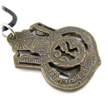 Rare Brass Dhyana Mudra Buddha Meditation Pendant Necklace