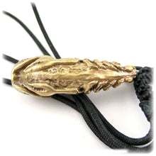 Thai Buddhist Palad Khik Scorpion Talisman, A Lucky Mojo Phallus Amulet, Brass