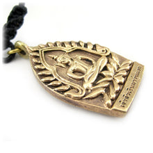 Rare Buddhist Naga Snake Amulet From Wat Phra That Phatanom, Brass