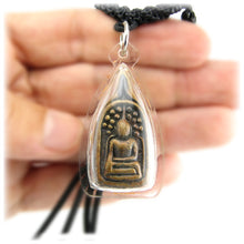 Buddha Meditating Under The Bodhi Tree in Lotus Position Unalome Pendant