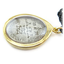 Buddhist Unalome Protection Amulet Thai Monk Meditation Medallion