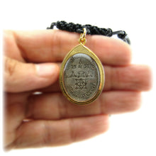 Buddhist Unalome Protection Amulet Thai Monk Meditation Medallion