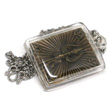 Om Kali Hindu Tantra Goddess Brass Amulet And Necklace