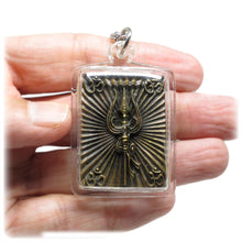 Om Kali Hindu Tantra Goddess Brass Amulet And Necklace