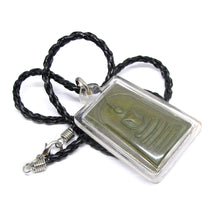 Meditating Buddha In Lotus Unalome with Sak Yant Protection Pra Somdej Amulet