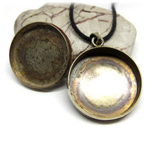 Tibetan Gao Prayer Box Brass and Turquoise Pendant Handmade In Nepal