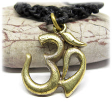 Tibetan Buddhist Om Meditation Brass Pendant