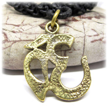 Tibetan Buddhist Om Meditation Brass Pendant
