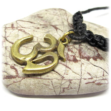 Tibetan Buddhist Om Meditation Brass Pendant
