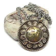 Tibetan Buddhist Om Skull Brass Pendant Hand Made in Nepal