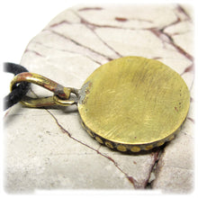 Tibetan Buddhist Om Meditation Pendant Handmade in Nepal With Turquoise and Brass