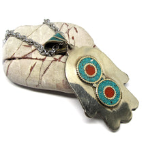 Ancient Hand of Fatima or Hamsa Amulet Evil Eye Protection Talisman