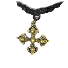 Tibetan Buddhism Vajrayana Double Dorje Brass Pendant