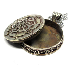 Om Prayer Mantra Ghau Box Pendant and Necklace Handmade in Nepal