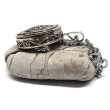 Om Prayer Mantra Ghau Box Pendant and Necklace Handmade in Nepal