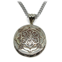 Om Prayer Mantra Ghau Box Pendant and Necklace Handmade in Nepal