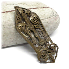 Standing Buddha Abhaya Mudra Unalome Thai Protection Amulet