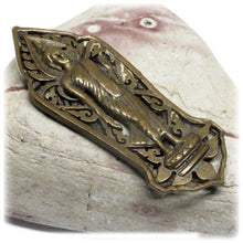 Standing Buddha Abhaya Mudra Unalome Thai Protection Amulet