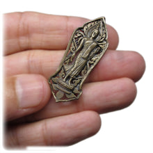 Standing Buddha Abhaya Mudra Unalome Thai Protection Amulet