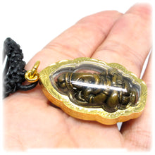 Ganesh The Hindu Elephant God in Lotus Om Meditation Amulet, Brass