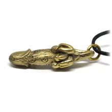 Thai Buddhist Palad Khik Phallic Sex Talisman, Erotic Lucky Mojo Amulet, Brass