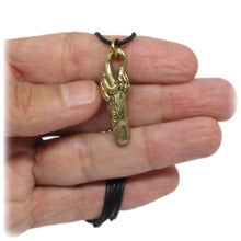Thai Buddhist Palad Khik Phallic Sex Talisman, Erotic Lucky Mojo Amulet, Brass