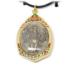 Ganesha The Hindu Elephant God in Vira Ganapati Om Meditation Amulet