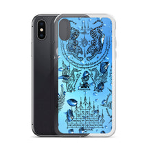 Covered With Sacred Thai Buddhist Tattoos and Water Drops iPhone Case